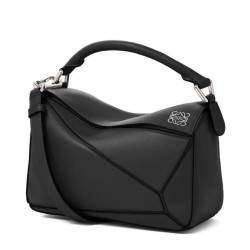 Loewe Piccolo Puzzle Borsa Nero Vitello