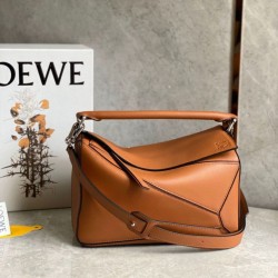 Loewe Puzzle Medium Borsa Brown Classic Calfskin