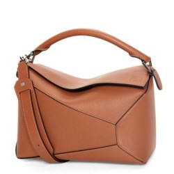 Loewe Puzzle Medium Borsa Brown Classic Calfskin