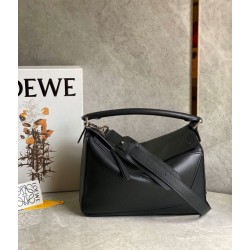 Loewe Puzzle Medium Borsa Nero Classico Vitello Loewe Puzzle Medium Borsa Nero Classico Vitello
