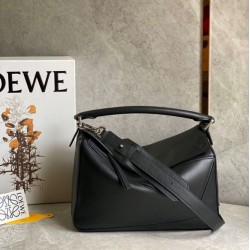 Loewe Puzzle Medium Borsa Nero Classico Vitello Loewe Puzzle Medium Borsa Nero Classico Vitello