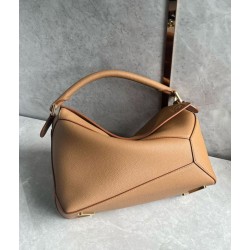Loewe Puzzle Medium Borsa Toffee Grained Calfskin Loewe Puzzle Medium Borsa Toffee Grained Calfskin