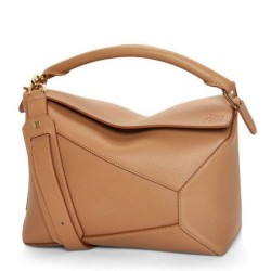 Loewe Puzzle Medium Borsa Toffee Grained Calfskin