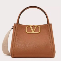 Valentino Alltime Piccolo Borsa Marrone vitello granata