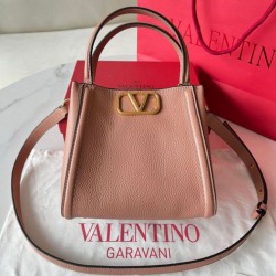 Valentino Alltime Piccolo Borsa Nude vitello granata