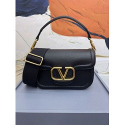 Valentino Alltime Borsa a tracolla Nera Granulata
