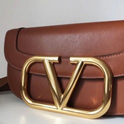 Valentino Supervee Crossbody Borsa Marrone