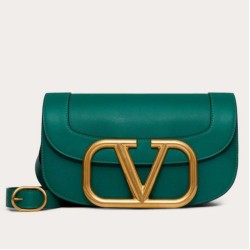 Valentino Supervee Crossbody Borsa Verde Valentino Supervee Crossbody Borsa Verde
