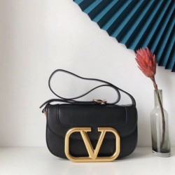 Valentino Supervee Crossbody Borsa Nero
