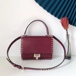 Valentino Rockstud Crossbody Borsa Rosso Vitello