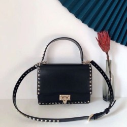 Valentino Rockstud Crossbody Borsa Nero Vitello