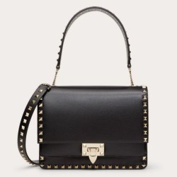 Valentino Rockstud Crossbody Borsa Nero Vitello