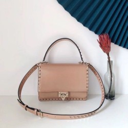 Valentino Rockstud Crossbody Borsa Vitello Nude