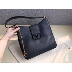 Valentino Vsling Hobo Borsa Nero Vitello Granato Valentino Vsling Hobo Borsa Nero Vitello Granato