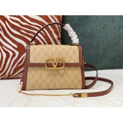 Valentino Piccolo Vsling HandBorsa Chevron Raffia Valentino Piccolo Vsling HandBorsa Chevron Raffia