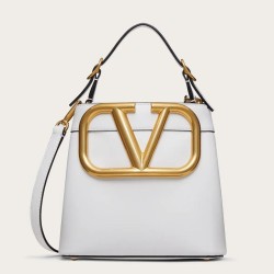 Valentino Supervee Borsa A Mano Superiore Bianco Vitello