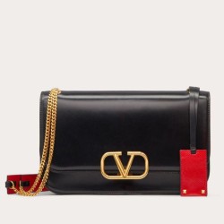Valentino Medium Vlock Borse a tracolla Nero Vitello