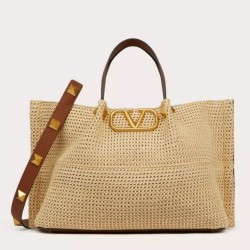 Valentino Garavani Medium Straw Summer Tote Borsa