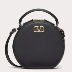 Borsa Mini Valentino VLogo Signature vitello nera