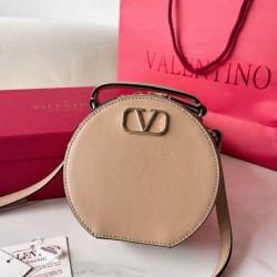 Borsa Mini Valentino VLogo Signature vitello beige