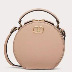 Borsa Mini Valentino VLogo Signature vitello beige