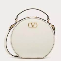 Valentino VLogo Signature Mini Borsa Bianco vitello