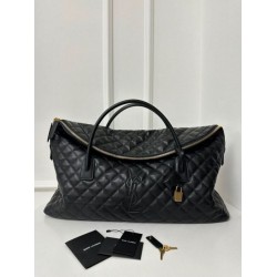 Borsa da viaggio Saint Laurent Es Giant trapuntata nera Borsa da viaggio Saint Laurent Es Giant trapuntata nera