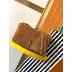 Saint Laurent Jamie 4.3 Piccolo Borsa Brown Suede Calfskin Saint Laurent Jamie 4.3 Piccolo Borsa Brown Suede Calfskin