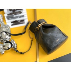 Borsa Saint Laurent Le Maillon Hook Bucket agnello nera