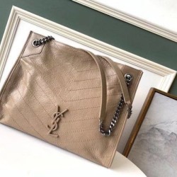 Borsa shopping Saint Laurent Niki media sabbia