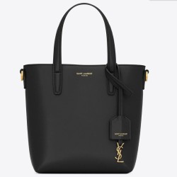 Borsa shopping Saint Laurent Mini Toy vitello nera