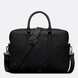 Cartella Dior con cerniera Nero Gravity
