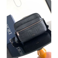 Borsa a tracolla con cerniera Dior Rider 2.0 nera Gravity