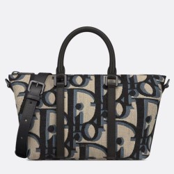 Dior Weekender 25 Borsa Beige Maxi Dior Oblique Jacquard