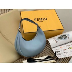 Borsa Hobo Piccola Fendi Fendigraphy Azzurro Chiaro Borsa Hobo Piccola Fendi Fendigraphy Azzurro Chiaro
