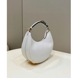 Borsa Hobo Piccola Fendi Fendigraphy Bianca Borsa Hobo Piccola Fendi Fendigraphy Bianca