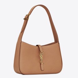 YSL Saint Laurent Le 5 À 7 Borsa Hobo Marrone