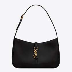 YSL Saint Laurent Le 5 à 7 Borsa Hobo Nera