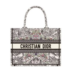 Dior Dior Book Tote Media Grigio