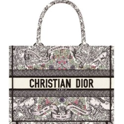 Dior Dior Book Tote Media Grigio