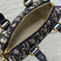 Borsa Dior Groove 16 Mini Dior Oblique jacquard Blu scuro