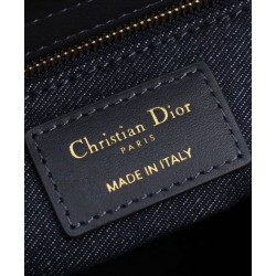 Borsa media Dior Lady Dior Blu Scuro Borsa media Dior Lady Dior Blu Scuro