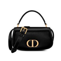 Borsa a mano piccola Dior 30 Montaigne Avenue Nero