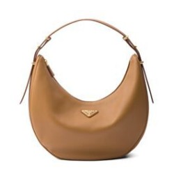 Borsa a tracolla grande Prada 1BC212 Caffè