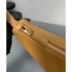 Borsa a tracolla grande Prada 1BC212 Caffè