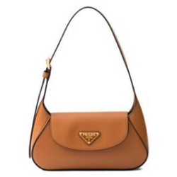 Borsa a tracolla piccola Prada 1BD358 Caffè