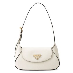 Borsa a tracolla piccola Prada 1BD358 Crema