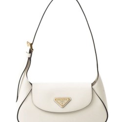 Borsa a tracolla piccola Prada 1BD358 Crema