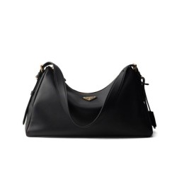 Borsa a tracolla grande Prada Imee 1BC228 Nero