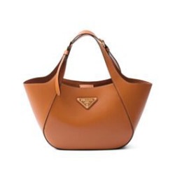 Borsa tote media Prada 1BG483 Caffè